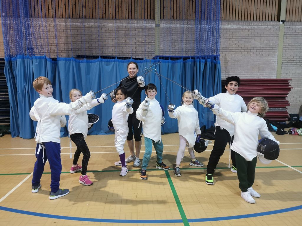 Kids Fencing Club for children aged 6 to 8 years old.