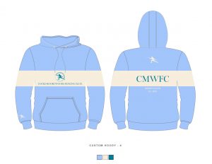 CMWFC Hoodies. Sizes from 6 to 18+ years old.